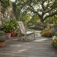 thumbnail image 5 of F. Corriveau International Bruxelle Outdoor Patio Rocking Chair – Aluminum Frame, Textilene Fabric, Greige, 5 of 5
