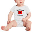 thumbnail image 2 of I'm Not Yelling, I'm Albanian Cute Baby Bodysuit Baby Clothes (White, 12-18 Months), 2 of 5