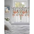thumbnail image 3 of Vintage Leaves Bathroom Window Curtain, Summer Botanical Pastoral Watercolor Light Filtering Coffee Kitchen Curtains, Bedroom Living Room Curtains 2 Panel 84"x54", 3 of 6