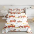 thumbnail image 2 of Homewish Western Farmhouse Queen Comforter Set,Cute Cow Rabbit Bedding Sets,Red Farm Truck Bedding Comforter Set For Boys Teens,Breathable Home Decor Reversible,3-Piece, 2 of 8