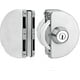 thumbnail image 1 of Stainless Steel Glass Door Lock Double Glass Door Lock Sliding Door Glass Door with 3 Copper Keys for Shop and Officecan be Locked Inside, 1 of 5