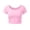 Pink, variant on Staron Summer Women's Crop Tops Short Sleeve Round Neck Casual Comfy Basic Blouses Mini Top Sleepshirts, Sky Blue FREE SIZE