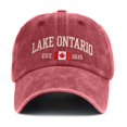 thumbnail image 5 of Unisex Retro Lake Ontario Baseball Cap - Vintage Graphic Trucker Hat with Classic Fit Design, 5 of 5