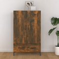 thumbnail image 1 of vidaXL Highboard Smoked Oak 70x31x115 cm Engineered Wood, 1 of 5