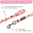 thumbnail image 4 of azuza 3 Pack Fruit Pattern Design Nylon Dog Leashes Strong & Durable Basic Leash 4/5/6 FT, 4 of 7