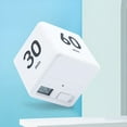 thumbnail image 6 of GJX Household Timer,Timer Cube Timer. Kitchen Timer Kids Timer for Productivity Workout Flip Timer Classroom for Studytime Countdown Management Settings 1 3 5 10 Minutes. White,1X Timer, 6 of 7