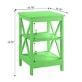 thumbnail image 4 of Convenience Concepts Oxford End Table with Shelves, Lime, 4 of 6