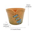 thumbnail image 3 of Succulent Flower Pot Resin Sewing Designs Flower Pot Relief Heart Knot Flower Pot, 3 of 9