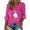 Hot Pink, variant on Breast Cancer Shirts for Women Pink Ribbon Graphic V Neck Tee Tops | Breast Cancer V Neck Shirts, Pink Ribbon Hope Graphic Breast Cancer Awareness Gift Top, Light Ashy S
