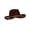 Coffee,#054, variant on Glitter Rhinestone Cowboy Hat for Kids Wide Brim Suede Star Western Cowgirl Hat for Party Costume Dress Up,One Size