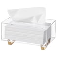 thumbnail image 1 of Funda para Caja de Pañuelos HBlife de Acrílico Transparente con Patas Doradas, 1 of 7