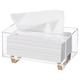 thumbnail image 1 of Funda para Caja de Pañuelos HBlife de Acrílico Transparente con Patas Doradas, 1 of 7