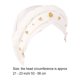 thumbnail image 5 of Paquete de 4 cabezas envoltura bohemia estilos surtidos colores pirata sombrero estilo musulmán abalorios suministros accesorios para el cabello para mujer diademas blancas Inevent AP008789-02B, 5 of 5