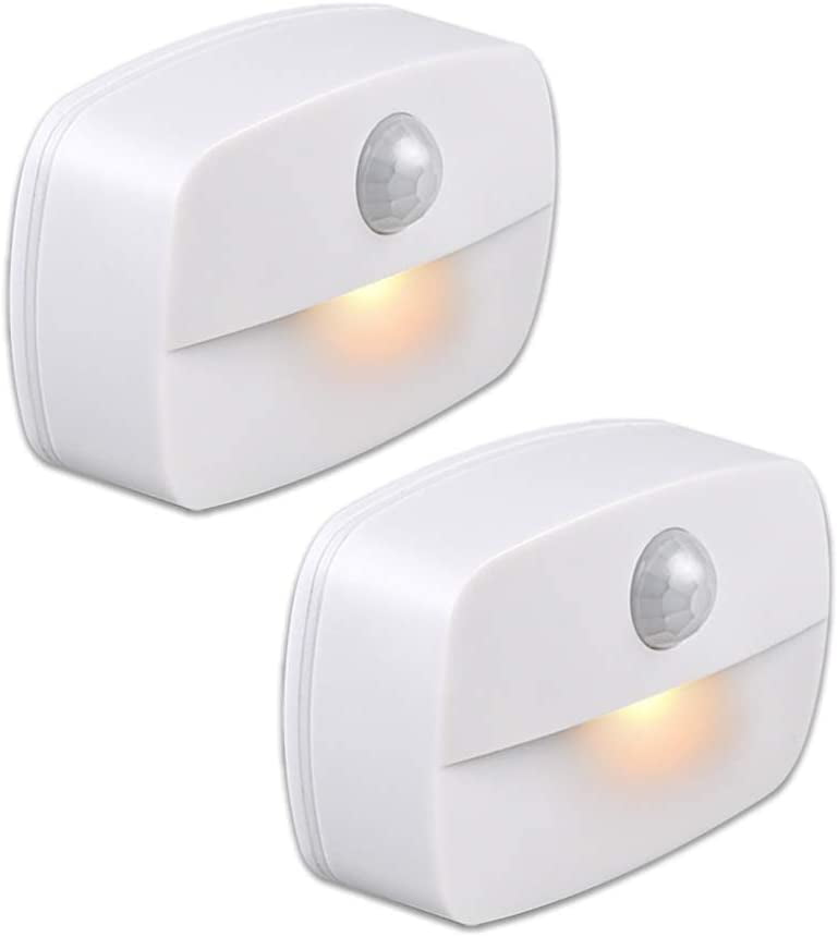 Automatic LED Night Light [2 Pack], Self-adhesive Motion Sensor Wall  Mounted Night Light, Wall Mounted Night Light for Bathroom, Bedroom,  Hallway (Warm White Light) - Walmart.com