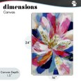thumbnail image 4 of Stupell Industries Contemporary Lily In Pink & Blue Canvas Art, 16 x 24, by Chromatic Storm Studio, 4 of 8