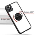 thumbnail image 2 of TopSave Clear Hard Acrylic Shell Cover, Hybrid Ring Back Case For iPhone 11 Pro, Black Red, 2 of 3