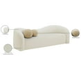 thumbnail image 2 of Meridian Furniture Kali Cream Faux Shearling Teddy Fabric Sofa, 2 of 15
