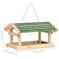 thumbnail image 6 of vidaXL Solid Fir Wood Bird Feeder, Brown, 6 of 6
