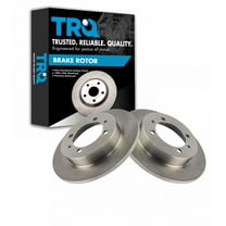 TRQ Rear Brake Rotors Set Vented Fits Select 2000-2004 Volvo S40 V40