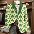 thumbnail image 1 of Ceisia Men's Corduroy Button-Up Party Coat with Pockets Stylish Casual Ceremonial Outerwear Gift, 1 of 8