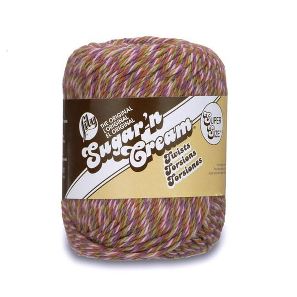Lily Sugar'n Cream Cotton Super Size Twists Yarn (85g/3 oz), Overcast Twists