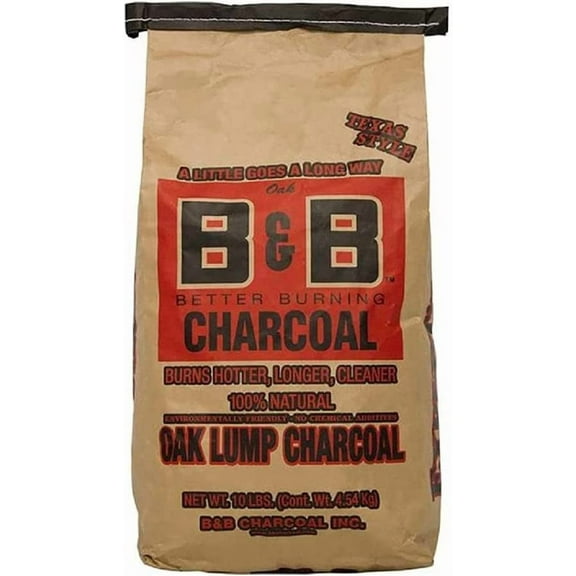 B&B Charcoal Oak Lump Charcoal, 4540 GR - Set of 2