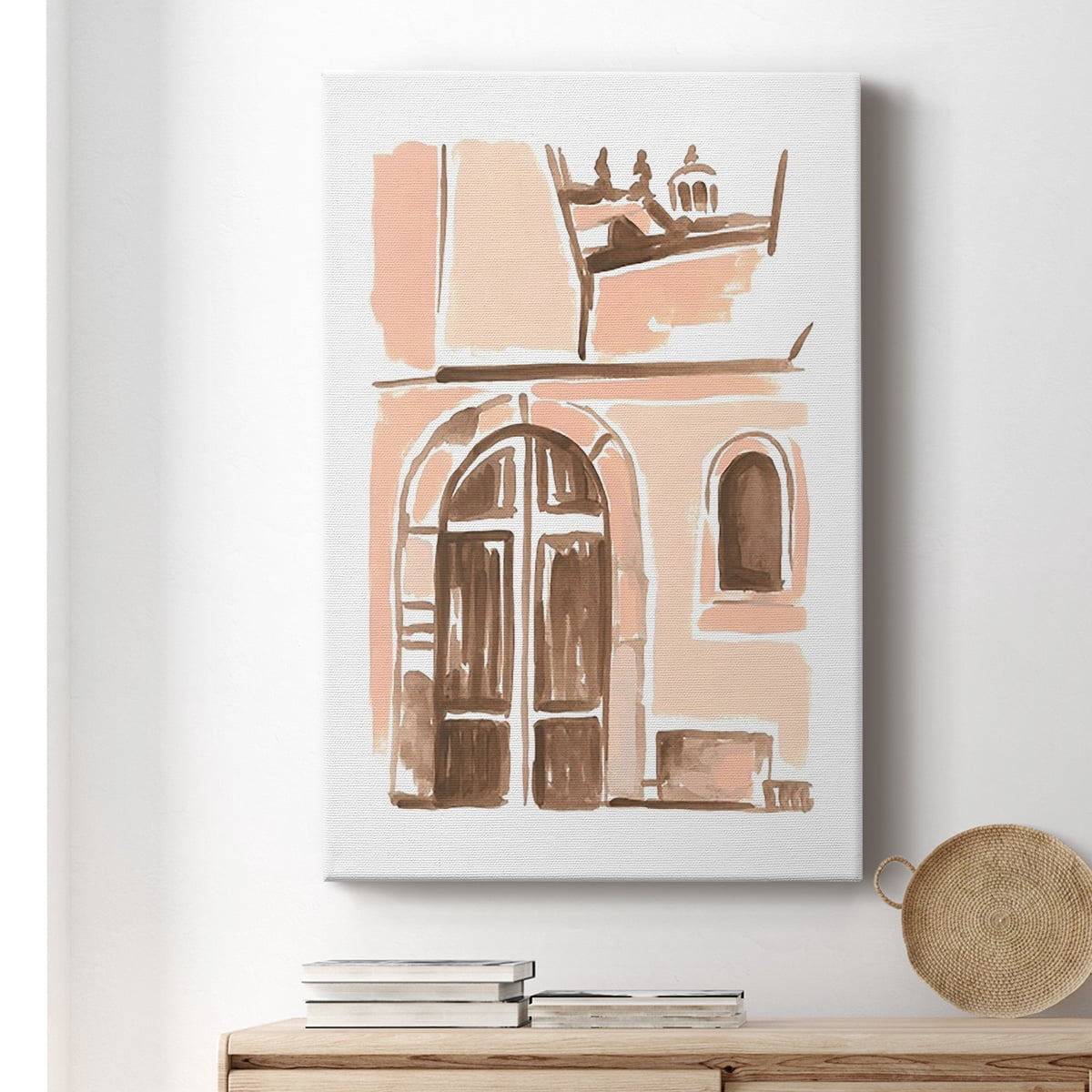 Blush Architecture Study V Premium Gallery Wrapped Canvas - Ready to Hang