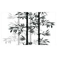 thumbnail image 4 of Tree of Life Ceramic Toothbrush Holder, Silhouette of Bamboo Tree Leaves Japanese Feng Shui Boho Image, Decorative Versatile Countertop for Bathroom, 4.5" X 2.7", White Black, by Ambesonne, 4 of 4