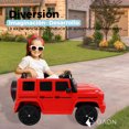 thumbnail image 2 of Carro Electrico Montable para Niños Baby Gaon Carrito Tipo Camioneta Todo Terreno Rojo Con Luces Estero Bluetooth y USB Doble Puerta Con Seguro, 2 of 5