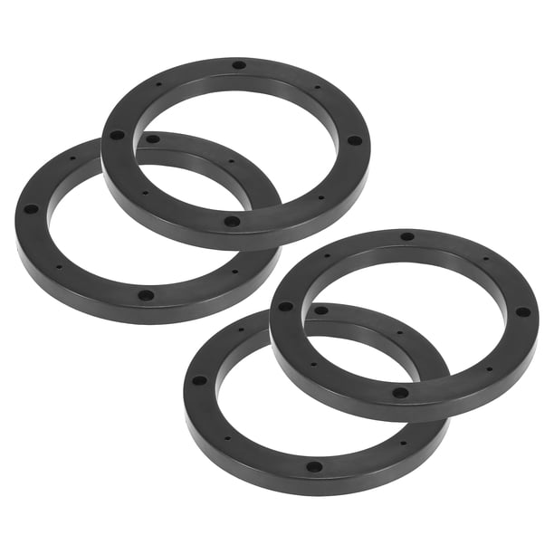 4 Piezas 5 Pulgadas Coche Negro Hueco Universal Altavoz Espaciador Placa Plástico