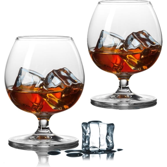 Brandy Bourbon Whiskey Cognac Scotch Drinking Glasses, Superb Lead-Free Crystal Snifter Glass for Cocktail Party Dishwasher Safe, 11.5 oz (Set of 2)