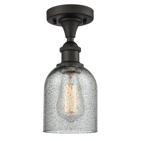 Innovations 1-LT LED Caledonia 11" Semi-Flush Mount - Oil Rubbed Bronze - 516-1C-OB-G257-LED
