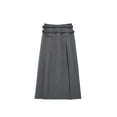 thumbnail image 3 of Women's Grey Long Skirt Y2k Vintage Japanese Harajuku High Waist Pleated Skirt Goth Black A-Line Mini Skirt Summer Clothes-Dark Grey-S, 3 of 6
