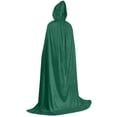thumbnail image 6 of Iyufng Unisex Halloween Velour Hooded Long Cape Full Length Cloak Front Ribbon Tie Cosplay Outfit for Masquerade Carnival Party, 6 of 6