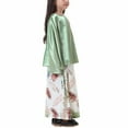 thumbnail image 4 of Mefallenssiah Robe Longue Musulmane Moyenne Grande Fille Manches Longues Col Rond Ensemble Jupe, 4 of 7