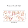 thumbnail image 2 of Cartoon Rabbit Balloon Wall Stickers for Home Decor Girls Room Baby Room Wall Sticker Bedroom Background Wallpaper, 2 of 6
