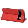thumbnail image 4 of Allytech Slim Wallet Case for Google Pixel 8, Luxury PU Leather + Soft TPU Cover with Card Slots & Cash Pocket, Magnetic Closure Kickstand Shockproof Business Case for Women men - Red, 4 of 9