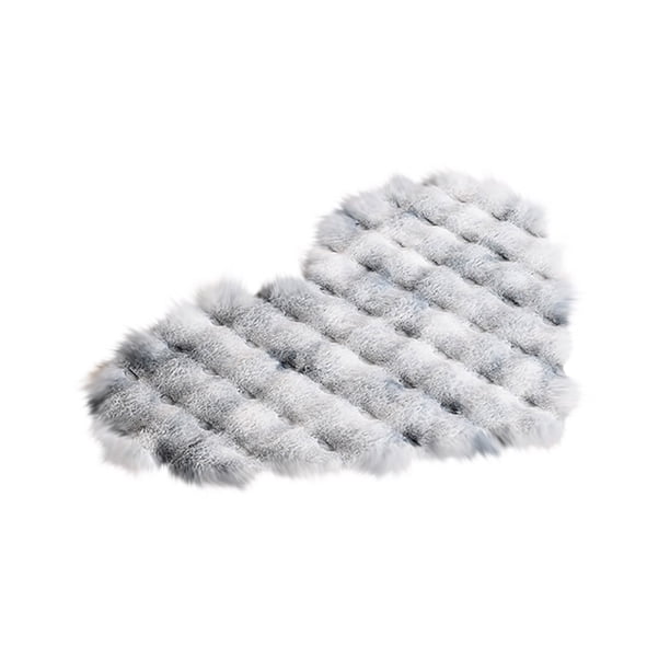 Hot6sl Ofertas y Liquidaciones Alfonbra de Salón de Estilo Crema con Forma de Corazón, para Sofá, Mesa de Centro, Guardarropa, Cojín de Maquillaje