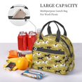 thumbnail image 5 of Uemuo Horsemen In Horseraces Printed Lunch Bag Lunch Box Reusable Insulated Lunch Tote Bag, Leakproof Thermal Cooler Sack Food Handbags Case High Capacity, 5 of 5