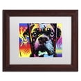 thumbnail image 2 of Trademark Fine Art "Choose Adoption Boxer" Canvas Art by Dean Russo, White Matte, Wood Frame, 2 of 4