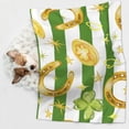 thumbnail image 6 of Yiaed Watercolor St Patrick Day Print Dog Blankets-Cat Blanket Washable for Couch Protection,Puppy Blanket, Soft Plush Reversible Throw Furniture Protector-Medium, 6 of 8