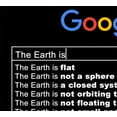 thumbnail image 2 of Flat Earth t-shirt, black, Google, Earth is flat, New World Order, Nasa lies, NWO, 2 of 3