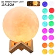 thumbnail image 1 of 16 Colores Led 3D Print Moon Light Con Soporte Y Control Remoto Y T谩ctil Y Usb Recargable, L谩mparas De Luz De Luna Para Ni帽os, Amigos, Amantes, Cumplea帽os, Regalos De Navidad, 1 of 6