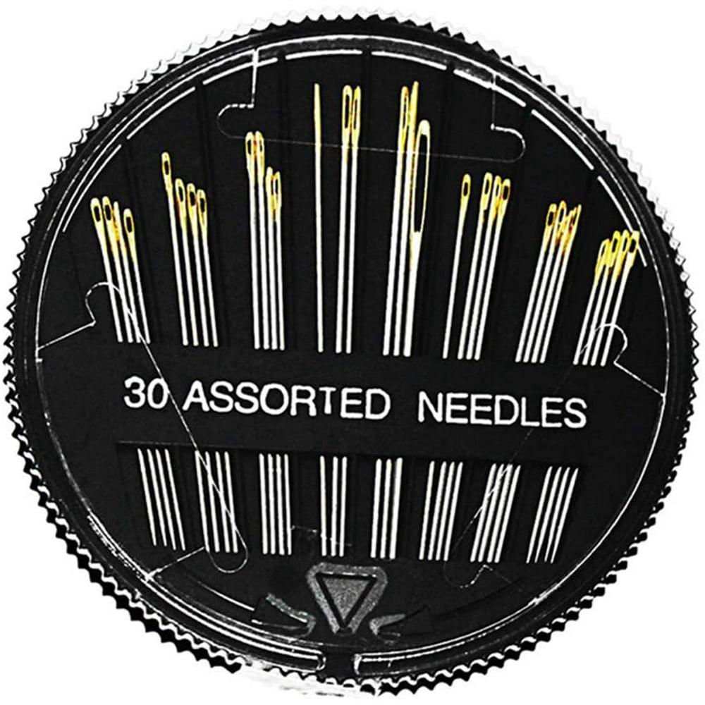 Haobase handmade sewing needles, 30 various needles with 2 threaders