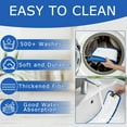 thumbnail image 5 of 18 inch Reusable Mop Pads,3 Washable Floor Mop Pads,Flat Mop Head,Microfiber Mop Pads Fit for Most Microfiber Flat Mop System,Blue, 5 of 7
