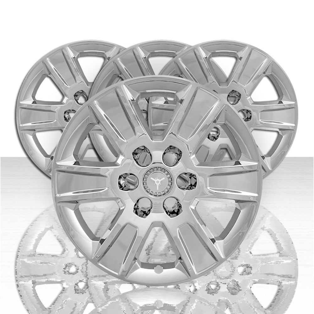 Set of 4 20" 6 Spoke Wheel Skins for 19 GMC Sierra 1500 Limited WT/SLE Chrome