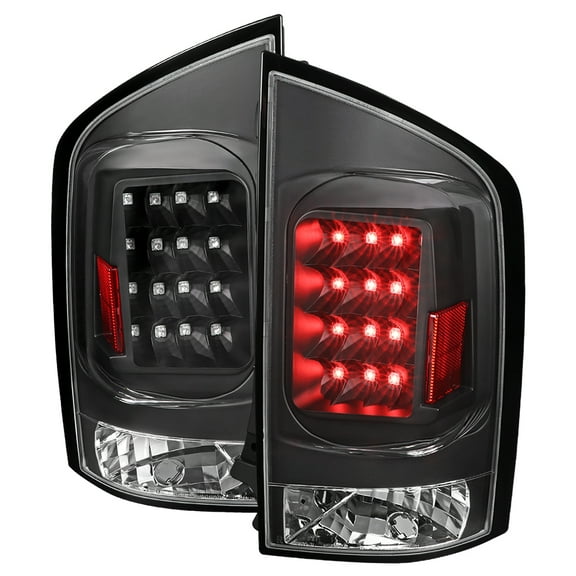 TAIL LIGHTS- ALL BLACK HOUSING WITH CLEAR LENS Made for and Compatible with 05-15 NISSAN ARMADA