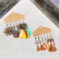 thumbnail image 4 of Pendientes Laklulu con borlas tejidas, pendientes bohemios, pendientes colgantes para mujeres y niñas, 4 of 6