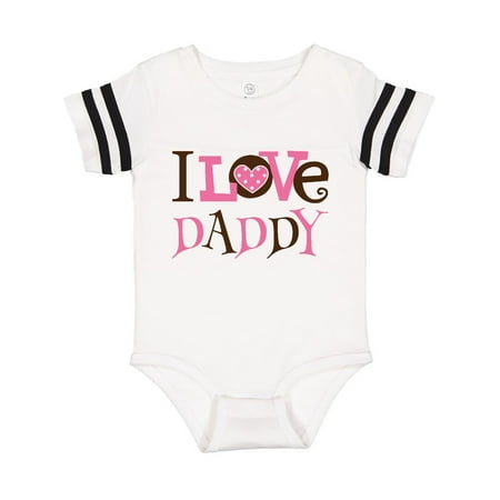 

Inktastic I Love Daddy cute Gift Baby Girl Bodysuit