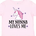 thumbnail image 4 of Inktastic My Nonna Loves Me Unicorn Girls Toddler T-Shirt, 4 of 5